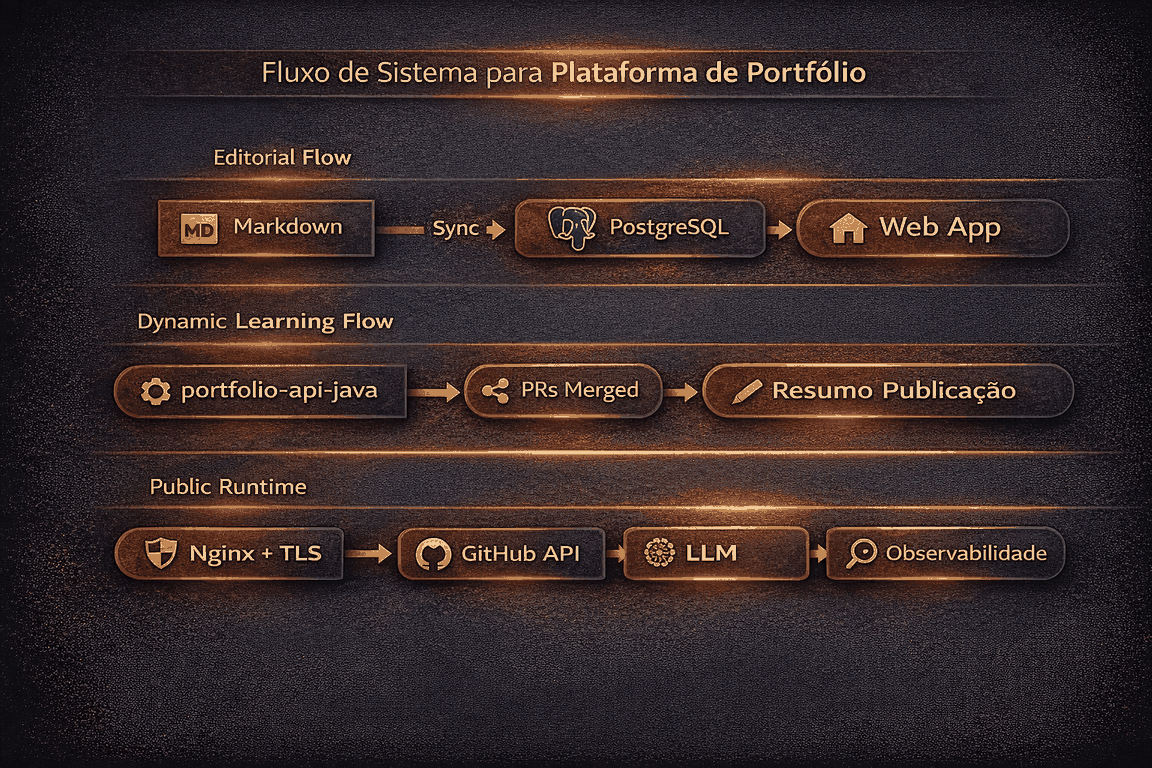Fluxo operacional do Stack de Observabilidade